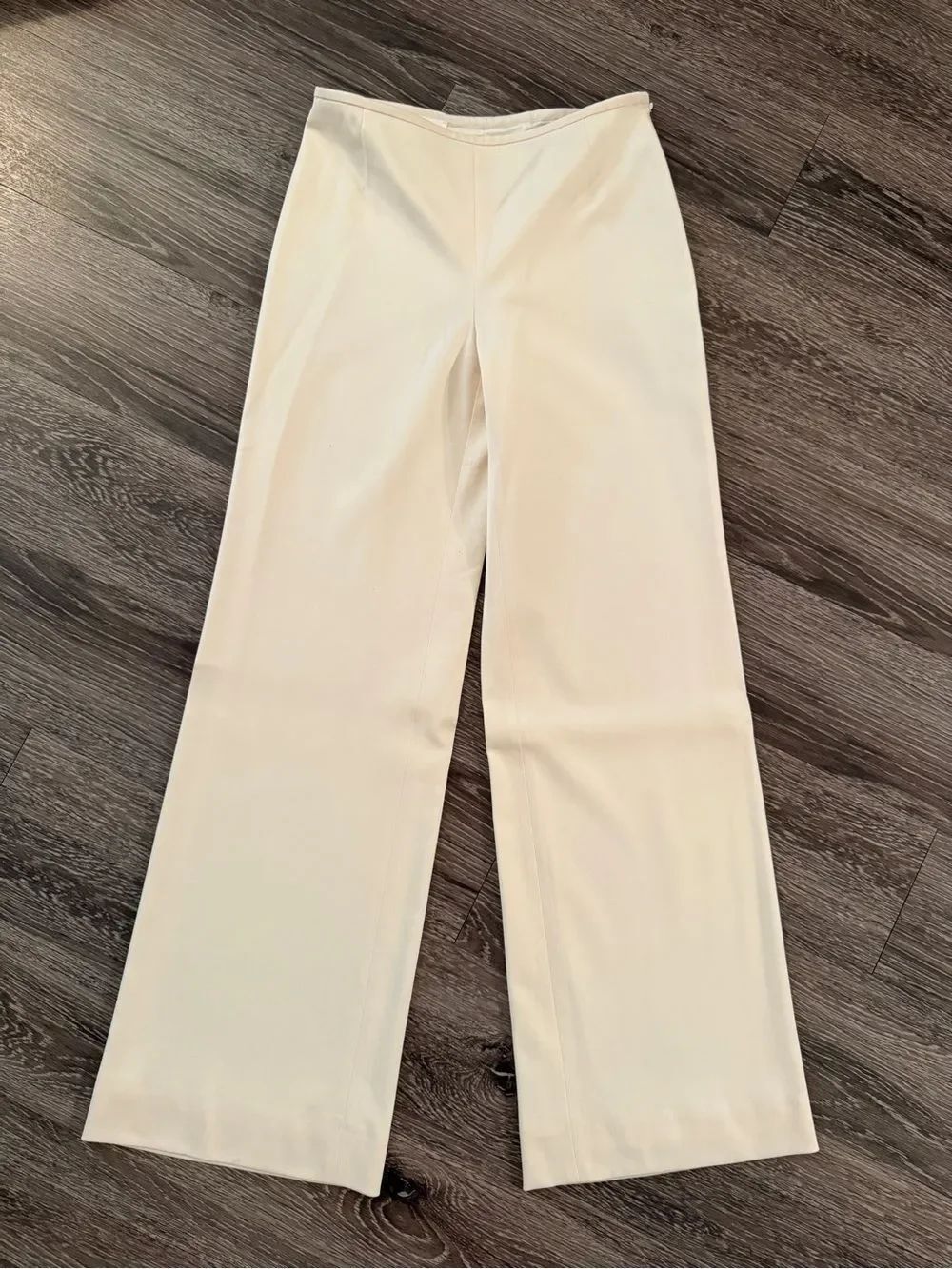 Escada Cream Wide Leg Trousers